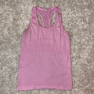 Lululemon swiftly tech tank top size 4! Light pink! Gently worn!